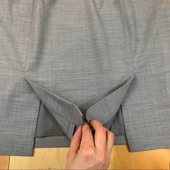 Banana Republic gray wool pencil skirt 10 P Petite - Picture 10 of 16